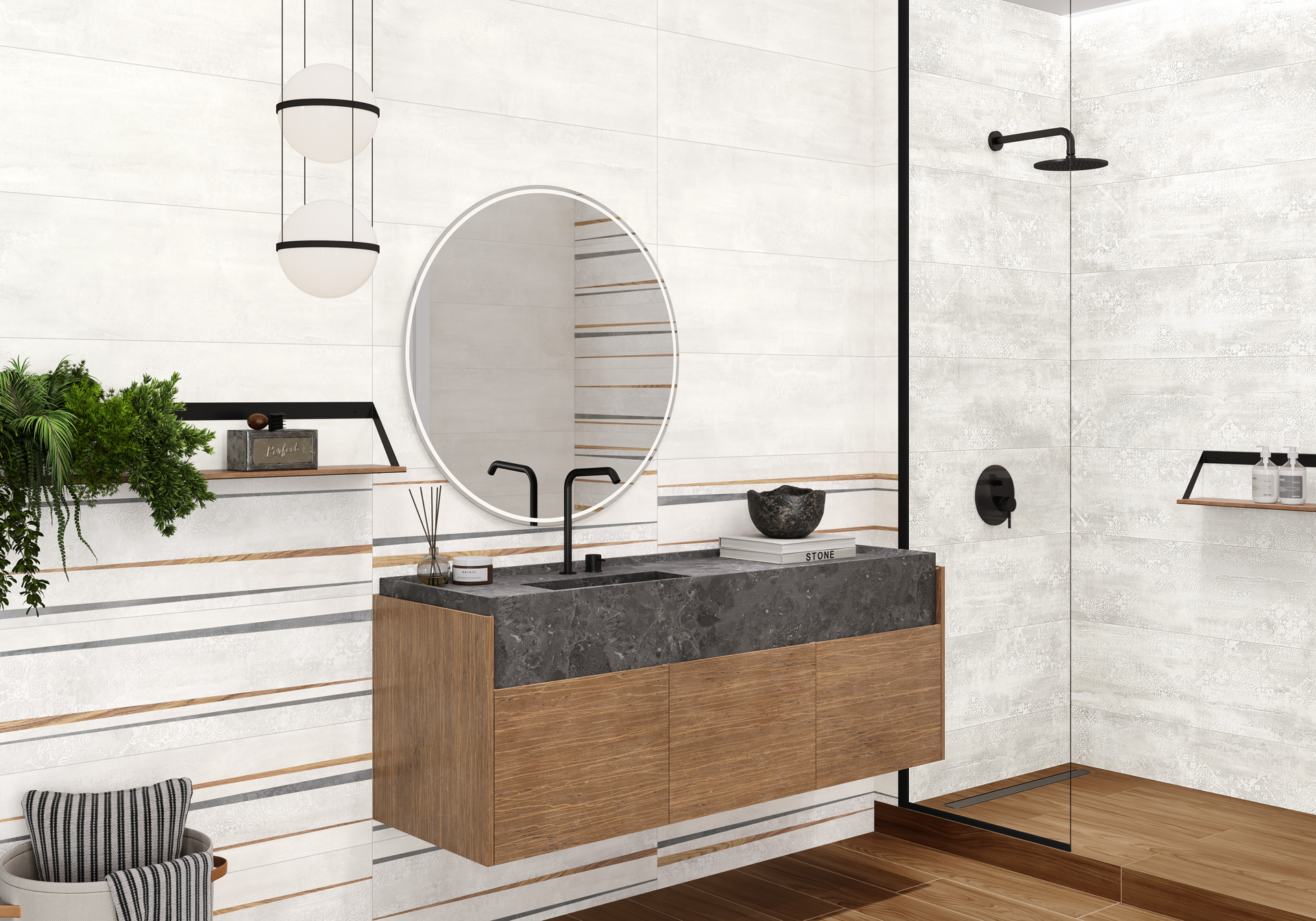 Фотография Коллекции Dakar керамической плитки для ванной от производителя - Alma Ceramica, в интернет магазине Casa-Ceramica