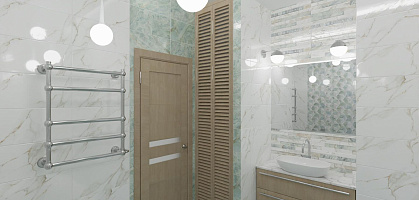 Проект ванной 2-к квартиры 86,2 м2