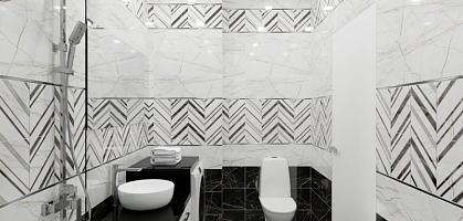 Ванная 1-к квартиры 39 м2