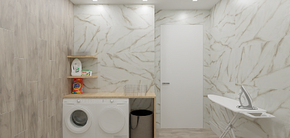 Прачечная 2-к квартиры 100,2 м2