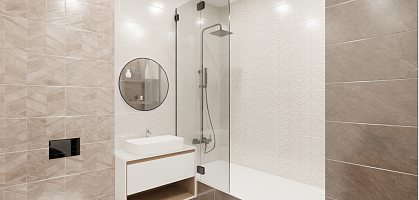 Ванная 2-к квартиры 44,8 м2