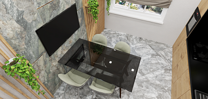 Кухня 3к квартиры 22 м2