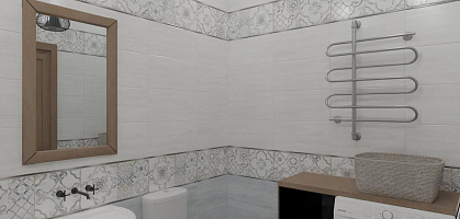 Проект ванной студии 30,53 м2