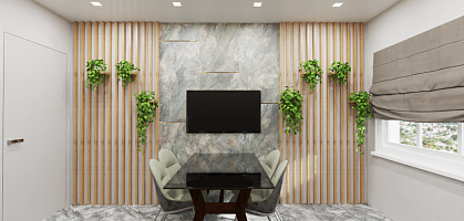 Проект кухни 3-к квартиры