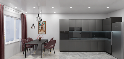 Кухня-гостиная 20,43 м2